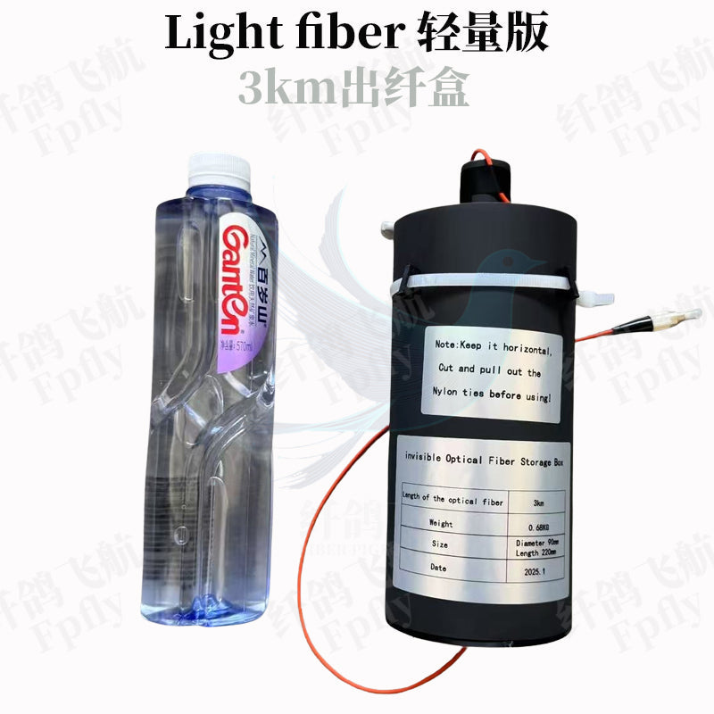 Fiber Optic Image Data Module Transmission to Ground Receiver Optical Link Sky Endpoint for FPV indoor and underwater drones fpfly